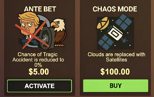 Chaos-mode and Ante-bet